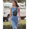thumbnail image 2 of Bandolera Telena Small de piel para mujer, color negro, 2 of 7