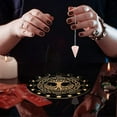thumbnail image 5 of 7.8" Witch Star Pendulum Board Wooden Dowsing Planchette with Rose Quartz Crystal Dowsing Pendulums Witchcraft Divination Tools for Spirit Altar Decoration - Tree of Life, 5 of 9