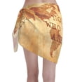 thumbnail image 2 of Bingfone Not All Those Who Wander Are Lost2 Women's Sarong Swimsuit Cover Ups Bathing Suit Coverups Chiffon Beach Wrap Skirts, 2 of 7