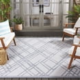 thumbnail image 2 of SAFAVIEH Cabana Tylar Diamond Indoor/Outdoor Area Rug, Ivory/Navy, 9' x 12', 2 of 14