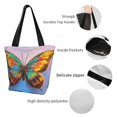 thumbnail image 4 of Kll Tote Bag For Women Oil Painting Beautiful Butterfly Print Shopping Grocery Reusable Bags For Office School Shopping Travel, 4 of 7