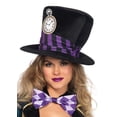 thumbnail image 2 of Leg Avenue womens - 5 Piece Delightful Hatter Sexy Tank Dress and Velvet Dress With Matching Hat for Women Adult Sized Costumes, Multi, Large US, 2 of 4
