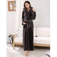 thumbnail image 3 of Richie House Women's Fleece Robe with Hood RHWN2233, 3 of 5
