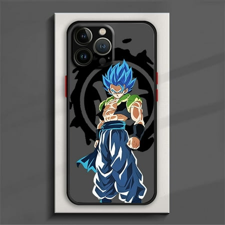 D-Dragon Ball Cool Goku Phone Case For iPhone 15 14 13 12 11 Pro Max mini XS XR X 8 Plus SE Frosted Translucent Cover RJ