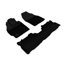3D MAXpider Custom Fit KAGU Floor Mat (BLACK) Compatible with TOYOTA PRIUS V 2012-2017 - Full Set