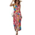 thumbnail image 2 of Pastel Rainbow Lollipop Sleeveless Dress Dresses Women Summer Evening Dresses Ladies Bohemia Long Dresses, 2 of 9