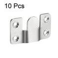 thumbnail image 2 of Unique Bargains Flush Mount Bracket Stainless Steel Wall Clip Hook for Picture Frame Hanger 10Pcs, 2 of 3