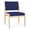 Blue, variant on Lenox Wood Reception Waiting Armless Guest Chair / Natural Wood / Blue