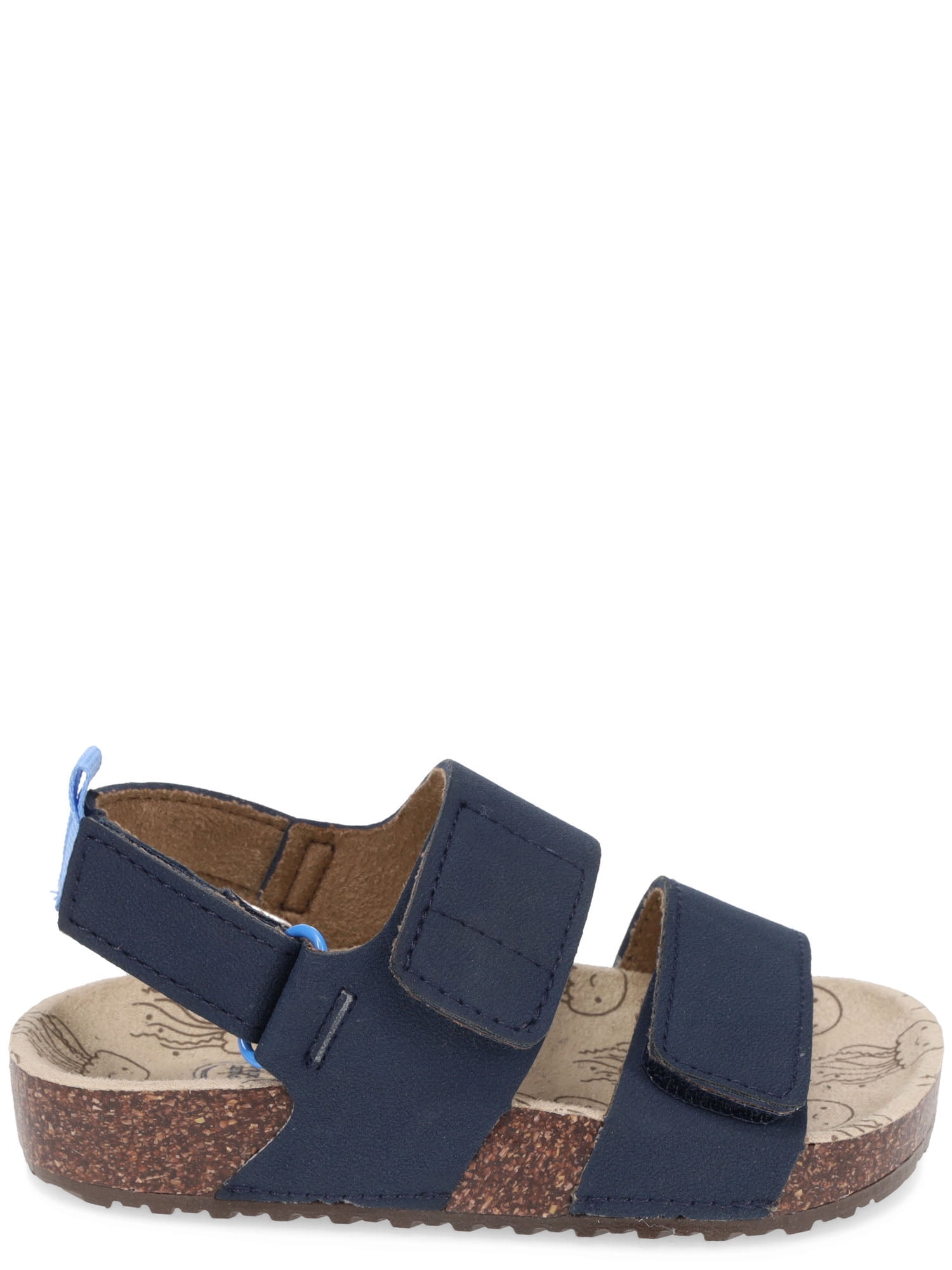 Wonder Nation Baby & Toddler Boys Two Strap Footbed Sandals