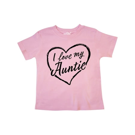 

Inktastic I Love My Auntie in Black Chalk Heart Gift Toddler Boy or Toddler Girl T-Shirt
