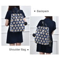 thumbnail image 6 of FORMRS Women's Travel Backpack Purse Anti-Theft Hidden Pockets Casual Shoulder Bag, Elegant Daisy Pattern, 6 of 7