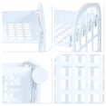 thumbnail image 3 of Unique Bargains 1 Pc Women Durable Makeup Organizer for Office Desk Reading Room Light Blue Plastic, 3 of 6