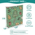 thumbnail image 3 of FORMRS 3 Ring Binder 1.5 inch with Pockets Set of 2 Clip Board 200 Sheets Capacity, Christmas Cookies, 3 of 8
