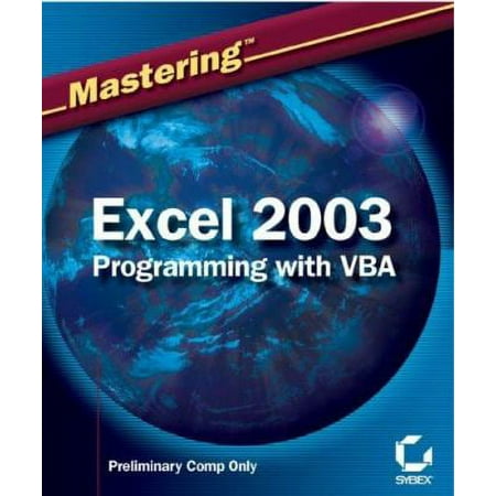 Mastering Excel 2003 Programming with VBA, Used [Paperback]