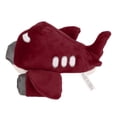 thumbnail image 4 of Juguete chirriante para perros de peluche, resistente a las mordeduras, limpieza de dientes, juguete interactivo para masticar con forma de avión, color morado, 4 of 5