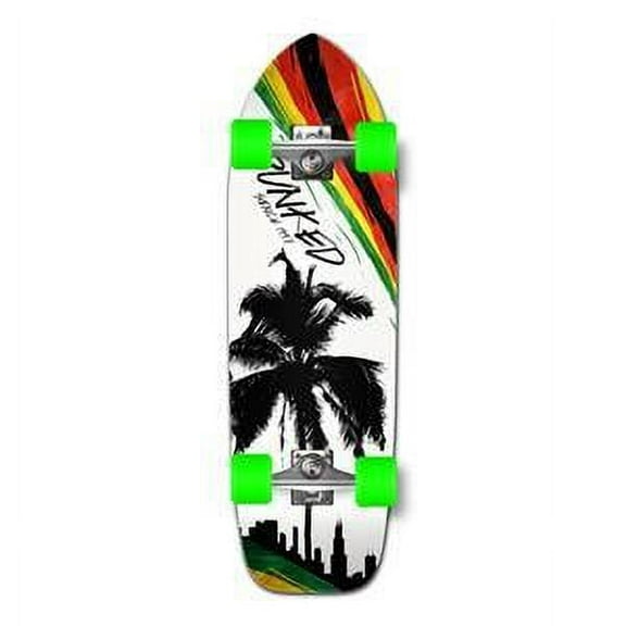 Yocaher Old School Longboard Complete - Palm City Rasta