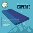 thumbnail image 5 of Foamma Water Resistant Rollup Memory Foam Mattress, 3" x 38" x 75" Size, Navy Polyester Cover, Foldable and Portable, Camping, RV Bunk, Truck, Outdoor Use, Made in USA, 5 of 5