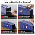 thumbnail image 6 of Rat Zapper Classic RZC001-4 Indoor Electronic Mouse and Rat Trap - 1 Electric Trap, 6 of 7