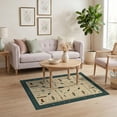 thumbnail image 3 of ODIKA 4'x6' Washable Area Rug Stain Resistant, Low Pile, Easy Care Hooked Fishing Sportsman Novelty Vintage Compass Lure Tackle for Dorm Room, Small Living, 3 of 7