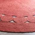 thumbnail image 3 of SAFAVIEH Natural Fiber Morgan Solid Area Rug, Rust, 6' x 6' Round, 3 of 7