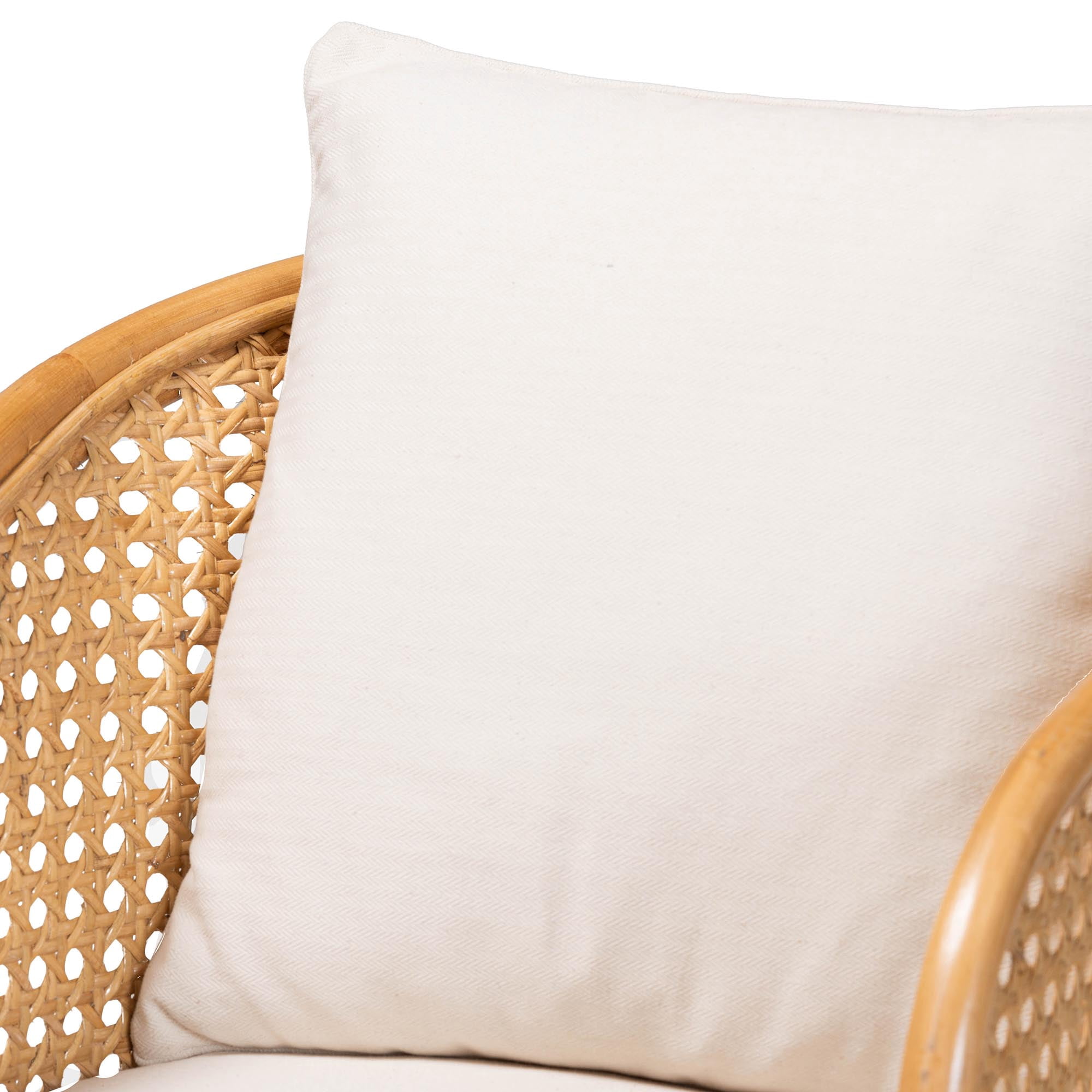 bali & pari Niko Boho Arm Chair, Light Honey