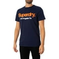 thumbnail image 2 of Superdry Core Logo Classic Washed T-Shirt, Blue, 2 of 5