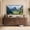 Walnut, variant on Easoger 65" Sliding Door TV Stand with Charging Station, Fluted Vertical Grille Wood Entertainment Center, Curved Oval Shape Storage Cabinet,Walnut