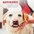 thumbnail image 7 of Pet Grooming Glove for Dogs & Cats - Massage & Deshedding Brush with 259 Silicone Tips - Pair of Efficient Pet Hair Remover Mitts for Long & Short Fur - Adjustable One Size Fits All, 7 of 7