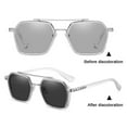 thumbnail image 3 of Gafas de sol fotosensibles que cambian de color con doble haz, gafas de sol de moda, hechas de PC, 3 of 5