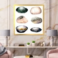 thumbnail image 3 of Designart 'Six Abstract Sea Stones On White' Nautical & Coastal Framed Art Print, 3 of 4