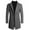 Z1-Gray, variant on Dovford Men's Casual Trench Coat Slim Fit Notched Collar Long Jacket Overcoat Single Breasted Pea Coat wih Pockets