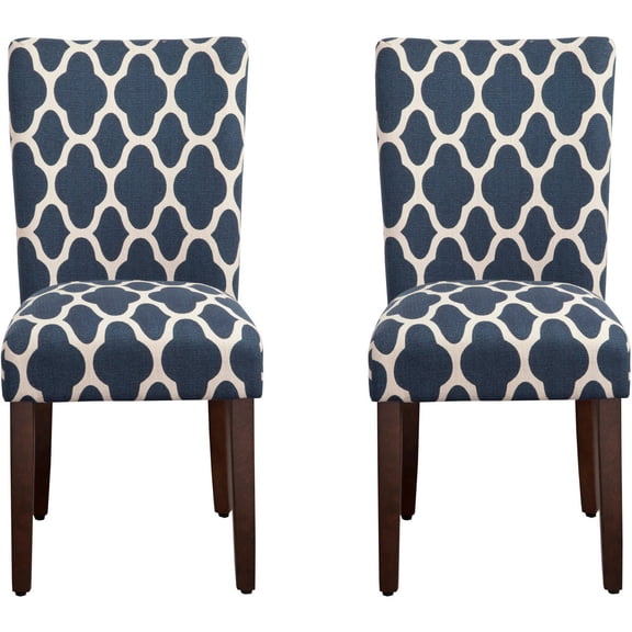 HomePop Parsons Dining Chairs (Set of 2), Quatrefoil