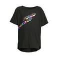 thumbnail image 2 of Athletic Works Girl's Short Sleeve Graphic T-Shirt, Sizes 4-18 & Plus, 2 of 5