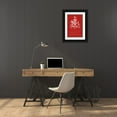 thumbnail image 3 of Vision Studio  13x18 Black Ornate Wood Framed with Double Matting Museum Art Print Titled - Heraldry Pop I, 3 of 4