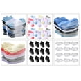 thumbnail image 5 of TureClos 6 Pairs 1T - 3T Baby Cotton Socks Breathable Elastic Infant Toddler Crew Socks 1-3 Years Old, 5 of 5