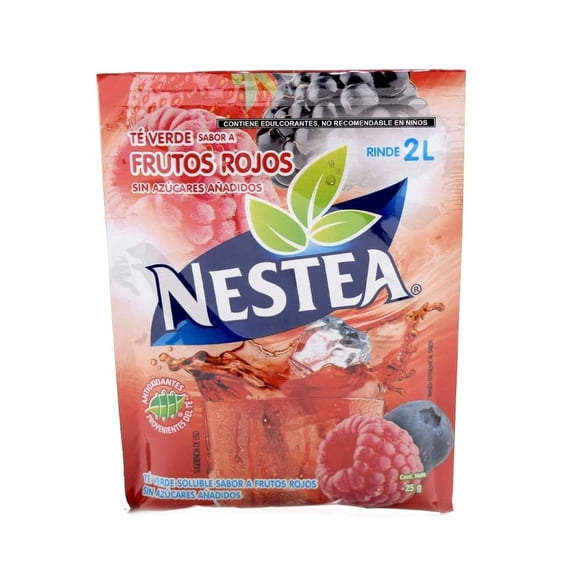 Polvo para preparar bebida Nestea té verde sabor frutos rojos de 25 g