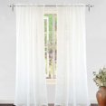 thumbnail image 4 of DriftAway Laura Pom Pom Trimmed Sheer Window Curtains, 4 of 4
