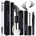 thumbnail image 1 of Qiveaory Lash Bond and Seal Kit 4 piezas DIY extensión de pestañas con pegamento impermeable para pestañas 72h Hold and Seal Lash Remover Pinzas cepillo de pestañas portátil con tapa para extensiones, 1 of 5