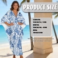 thumbnail image 2 of DISNIMO Kaftan Dress for Women German Shepherd Flower Print Plus Size V-neck Beach Cover up Batwing Sleeve Caftan Maxi Dresses Hawaiian Summer Long Swimsuit Cover Ups, 2 of 7