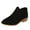 Black, variant on Ankle Booties for Women Casual Dress Low Heeled Boots Pointed Toe Back Zipper Casual Leather Walking Shoes Pink size 9.5