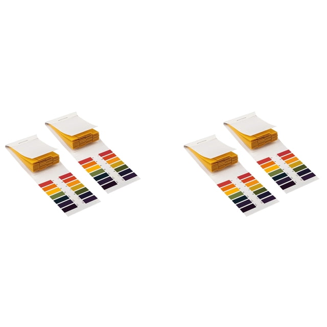 4 Unidades 320 Tiras 1-14 Ph Papel Tornasol Tiras de Prueba de Ph Cosméticos de Agua Suelo Tiras de Papel de Prueba