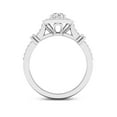 thumbnail image 3 of 3/4Ct TDW Diamond 14k White Gold Halo Engagement Ring (I-J, I2), 3 of 4