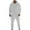 White, variant on HAiming Sweatsuit for Men Casual Long Sleeve Hoodies and Drawstring Jogging Pants Solid Color Fashion Outfit