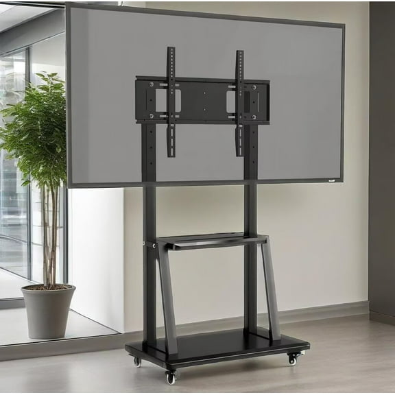JYXOIHUB Mobile Smart Board Station | 32-70 Inch, Magnetic Tray, Tool-Free Adjustment，Design for Classroom Home Office