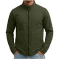 thumbnail image 2 of Trikvn Men's Full Zip Jackets Stand Collar Sweatshirts Waffle Knit Casual Cardigan Sweaters Lightweight Athletic Track Tops with Patch Pockets for Golf Work Business, 2 of 5