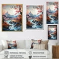 thumbnail image 4 of Designart "A Fantasy Wrapped In Mountain Charm" Landscape Mountains Floater Framed Canvas Art Print, 4 of 5