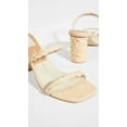 thumbnail image 3 of Dolce Vita Noles Lt Natural Raffia Slip On Square Open Toe Strappy Heeled Sandal (Lt Natural Raffia, 11), 3 of 3