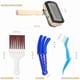 thumbnail image 5 of Kit de Herramientas de Limpieza de Aire Acondicionado de 4 Piezas, 1 Cepillo Limpiador de Serpentín de Condensador de Doble Cara y 3 Cepillos de Limpieza de Microfibra, 5 of 5