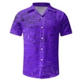 thumbnail image 1 of PEASKJP Men Shirts Graphic Regular Fit Pinpoint Stripe,Purple M, 1 of 2