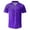 Purple, variant on Shirts for Men Fashion Halloween Shirts for Men Short Sleeve Spider Pumpkin Cat Printed Casual Button Down Shirts Tops (Navy,L)